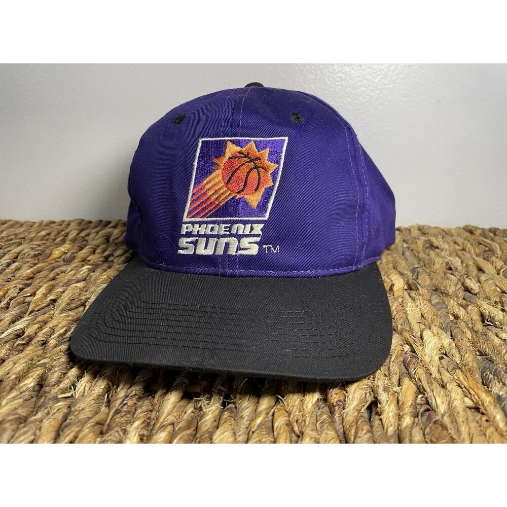 Vintage 90s Phoenix Suns Snapback Hat NBA Licensed Purple Black Cap One Size